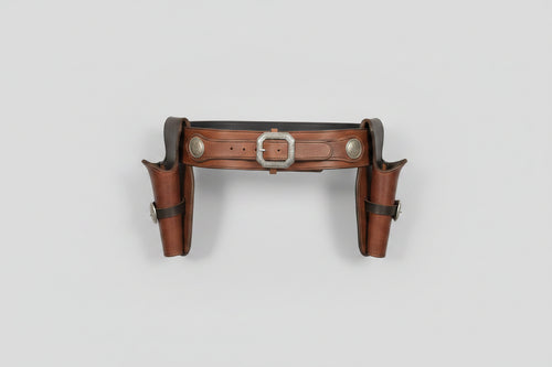 Hand-Stitched Leather Cowboy Action Quick Draw Holster & Belt Set – Premium Western Rig