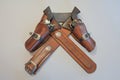   Hand-Stitched Leather Cowboy Action Quick Draw Holster & Belt Set – Premium Western Rig