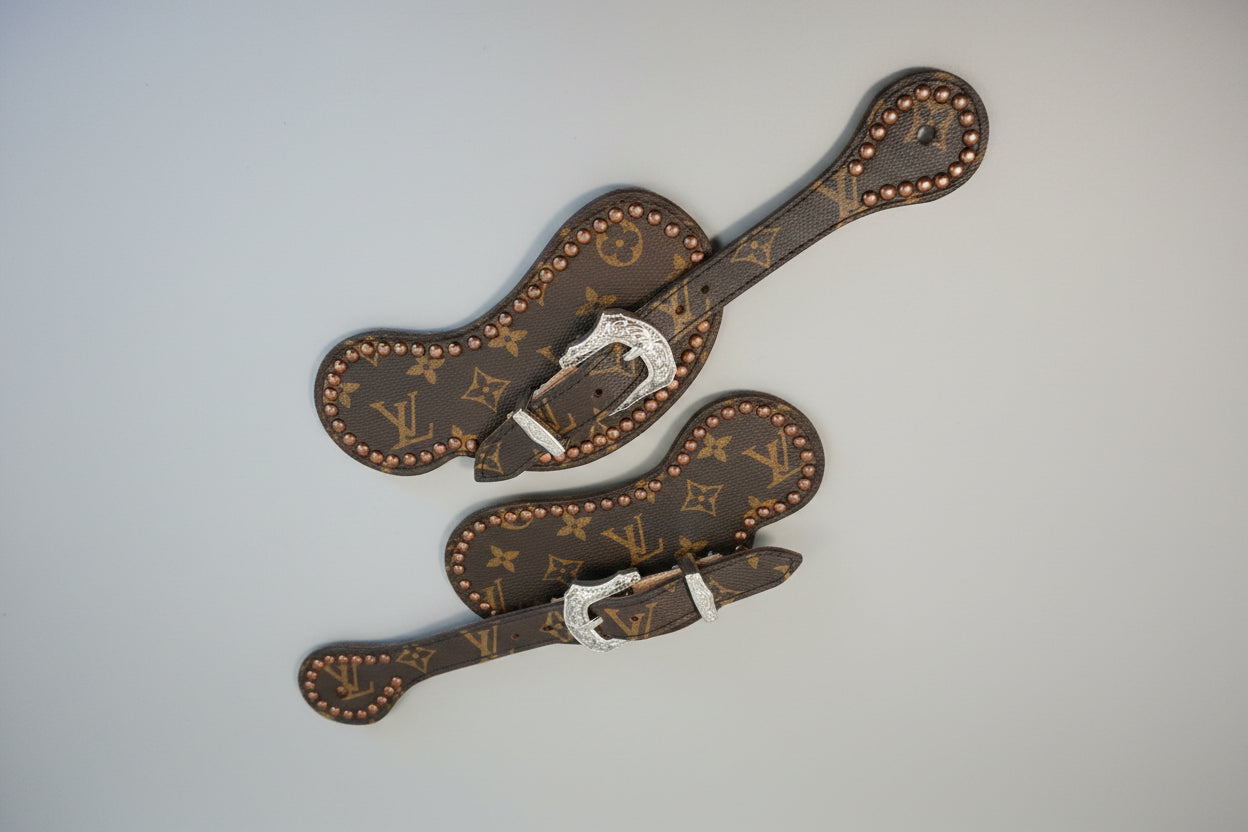 Handmade Leather Bib Spur Straps – Premium Handcrafted Western Gear