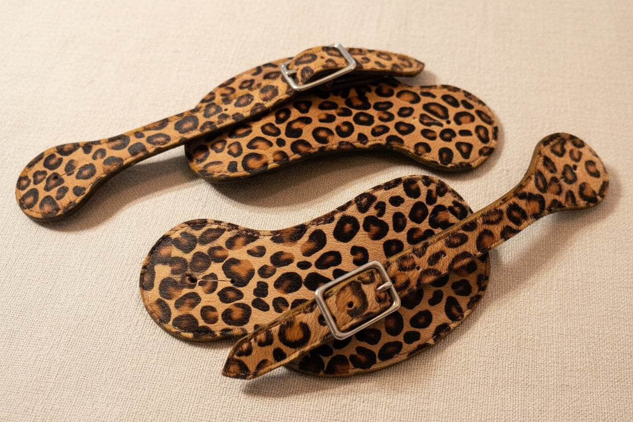 Handmade Leather Bib Spur Straps – Premium Handcrafted Western Gear