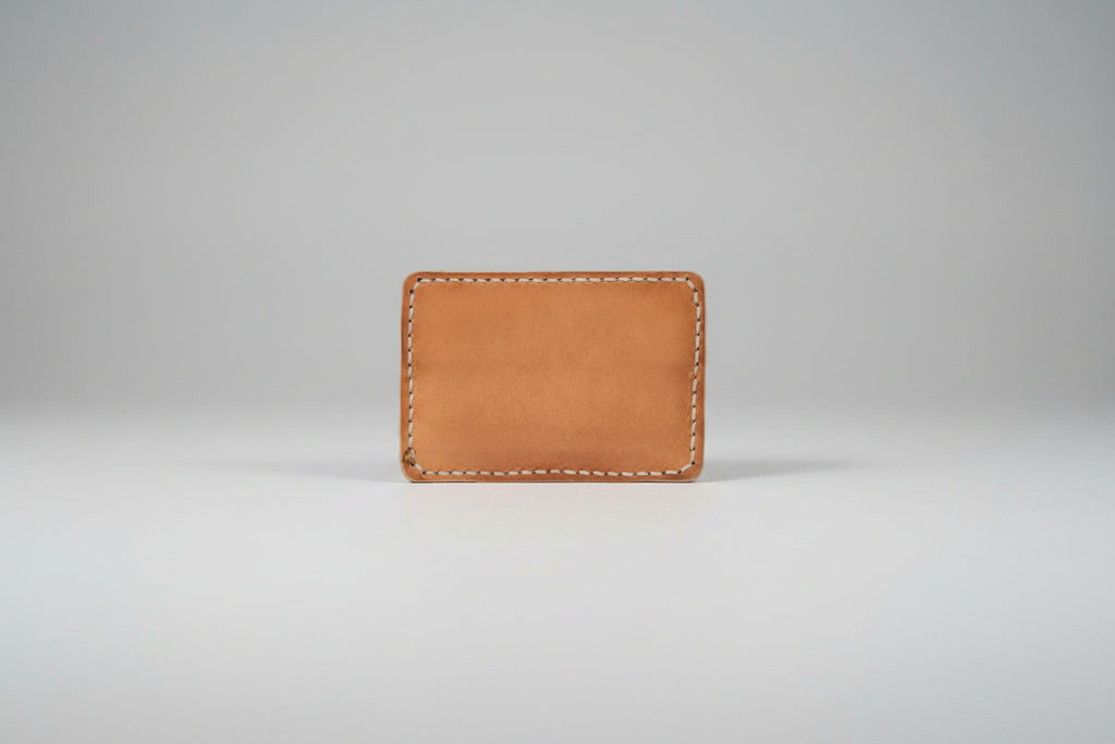 Hand-Stitched Leather Card Holder | Minimalist Handmade Slim Wallet