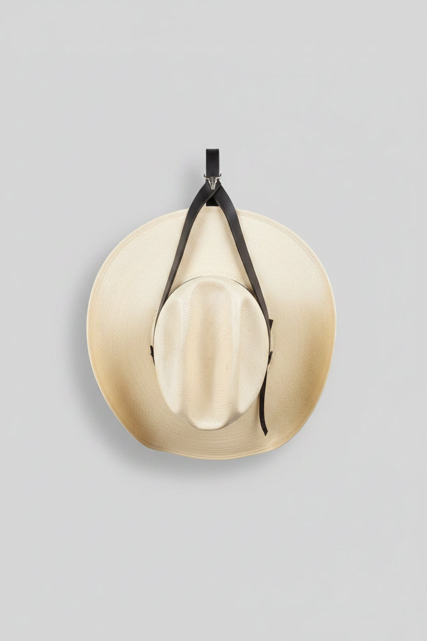 Handmade Leather Headrest Hat Holder – Premium Truck & SUV Cowboy Hat Hanger