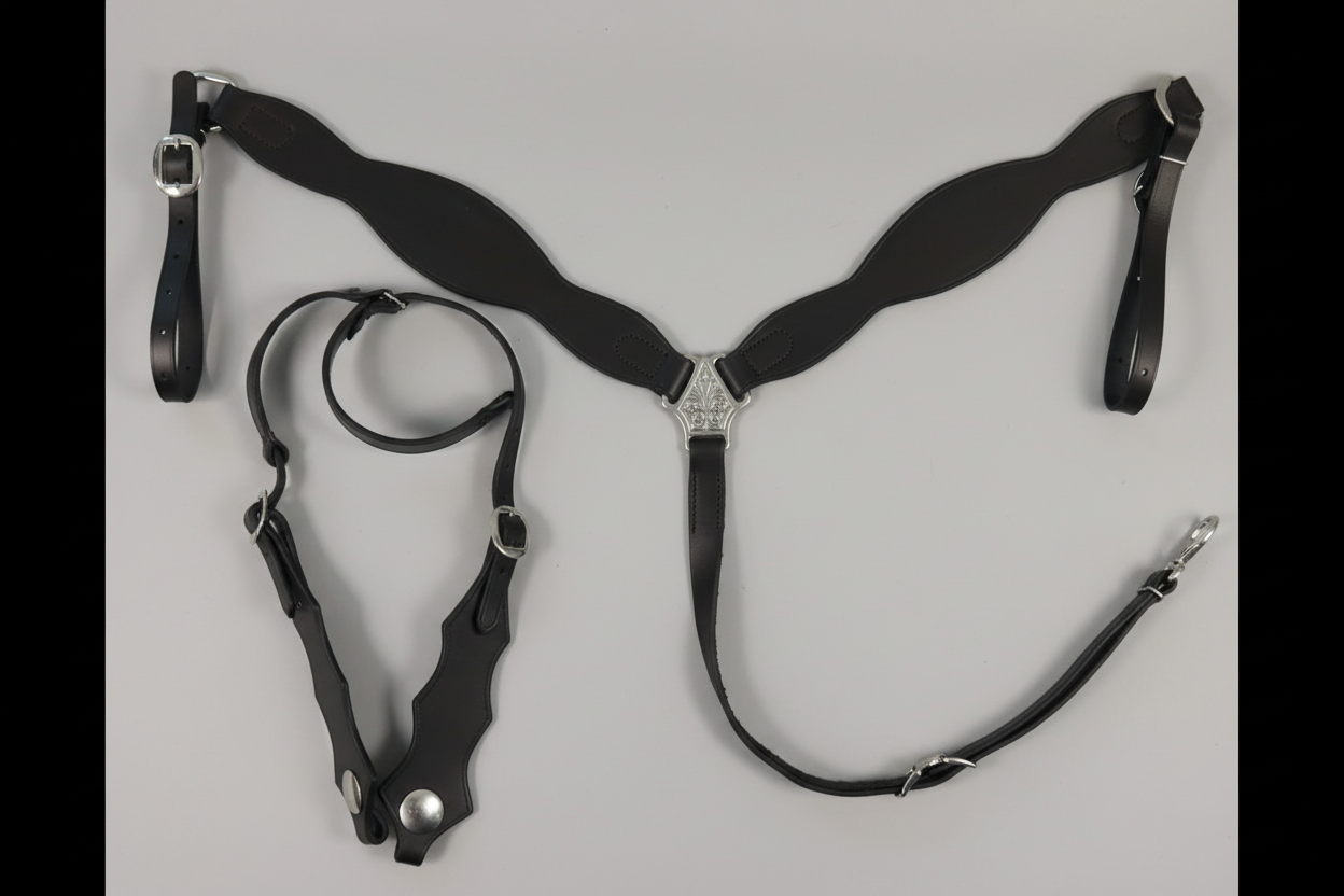 Custom Leather Breast Collar – Made-to-Order Handcrafted Western Gear